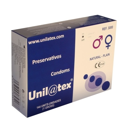 Preservativos naturales 144 unidades Unilatex