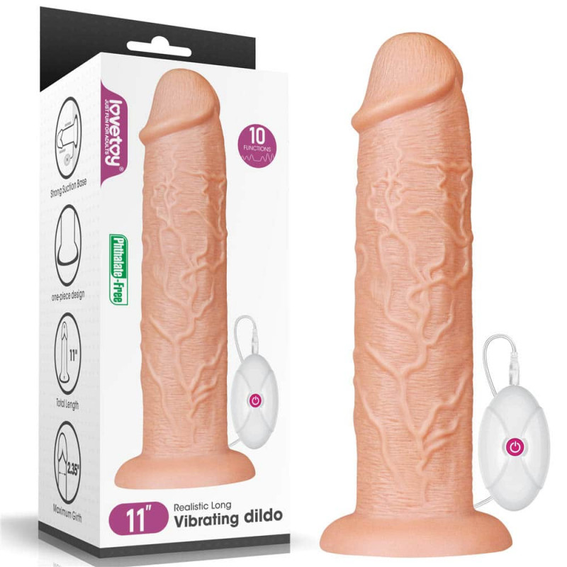 Realistic MONSTER vibrating dildo