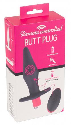 Plug anal recargable con mando 