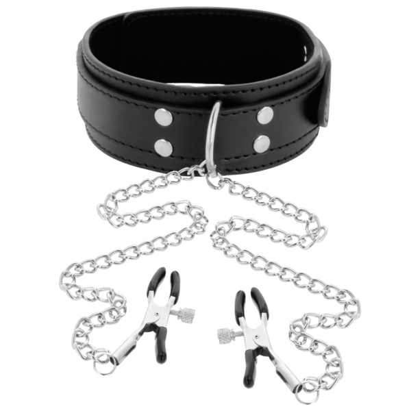 Pinzas para pezones con collar