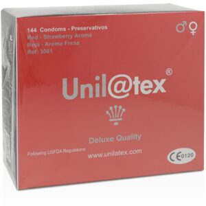 Preservativos 144 unidades sabor fresa Unilatex