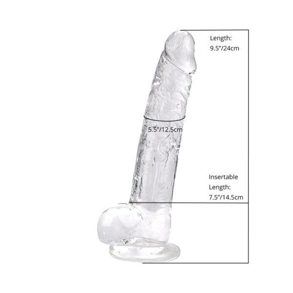 Dildo with balls 9" Loving Joy - Imagen 4