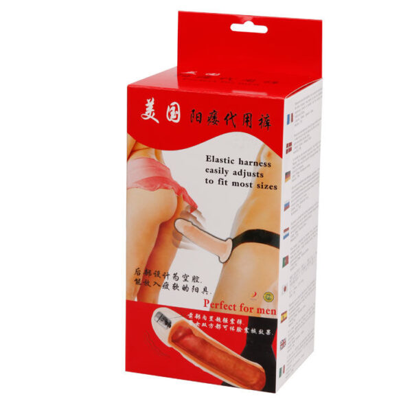 Harnes hueco con vibrador 17cm - Imagen 4