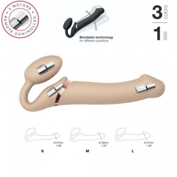 Strap on me 3 motores recargable y mando T-M - Imagen 4