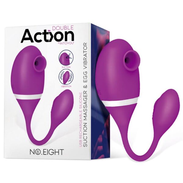 Succionador con huevo vibrador 2 en 1
