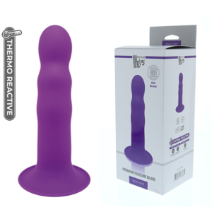 Dildo solid love premium ribbed lila