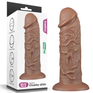Realistic chubby dildo 10,5? negro