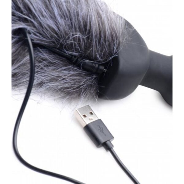 Plug anal recargable con cola de zorro - Imagen 4
