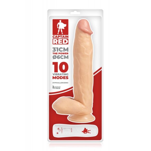 Pene realistico 31cm con vibrador - Imagen 3