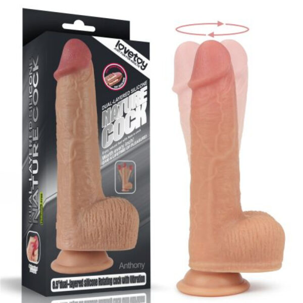 Pene ultrarealistico recargable y rotador
