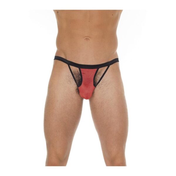 Tanga con tiras rojo
