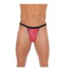 Tanga rojo y negro talla única