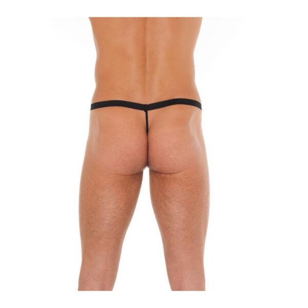 Tanga rojo y negro talla única - Imagen 2