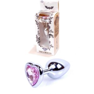 Joya anal corazón aluminio T-S