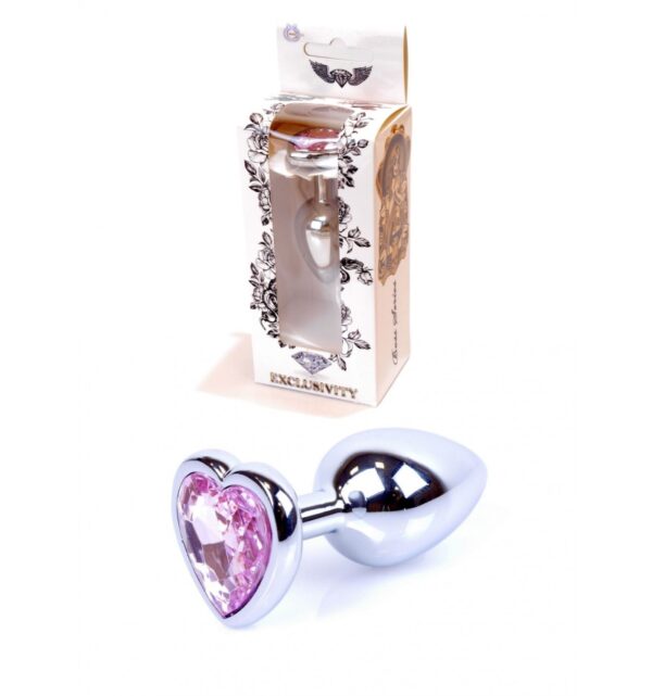 Joya anal corazón aluminio T-S