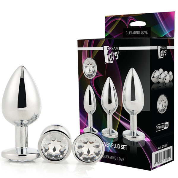 Kit 3 plugs Gleaming love plata