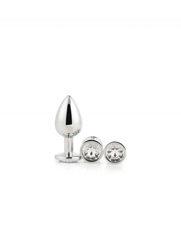 Kit 3 plugs Gleaming love plata - Imagen 2
