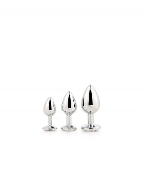 Kit 3 plugs Gleaming love plata - Imagen 3