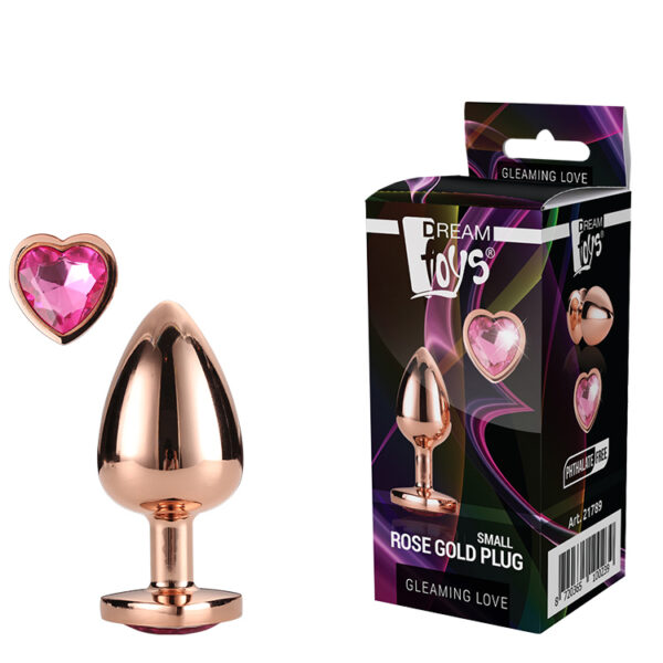 Plug pequeño Gleaming love dorado