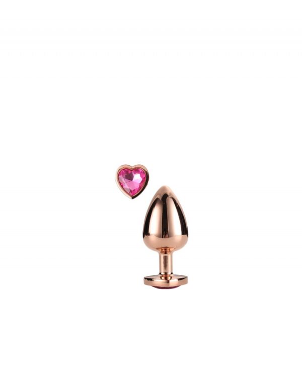 Plug pequeño Gleaming love dorado - Imagen 2
