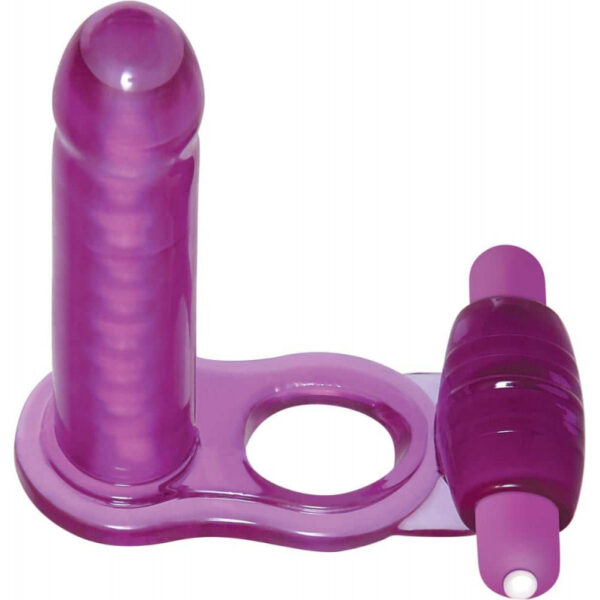 Anillo doble penetración articulado con vibrador - Imagen 4