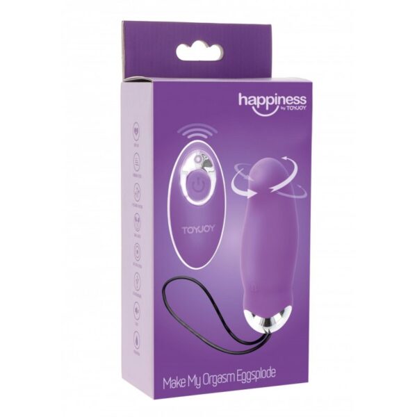 Huevo recargable con mando y rotador Make my orgasm explode - Imagen 5