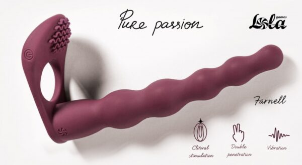 Dildo doble penetracion pure passion Farnell - Imagen 2