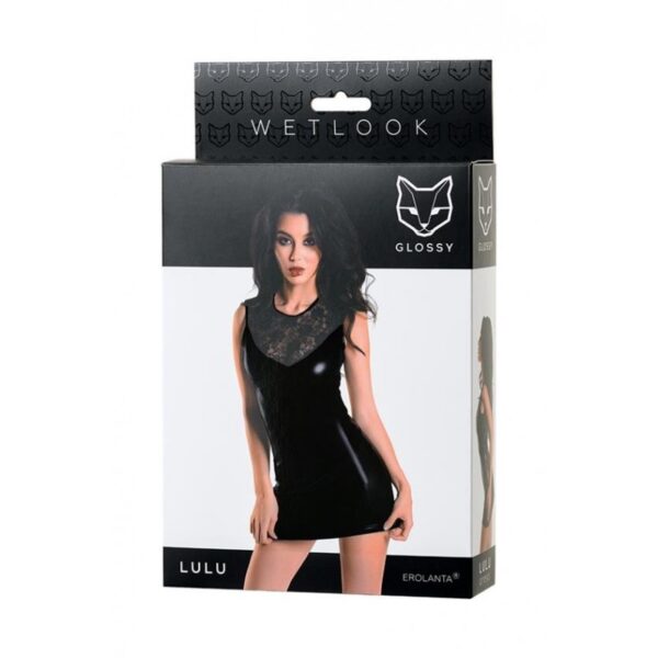 Mini vestido wetlook Lulu - Imagen 4