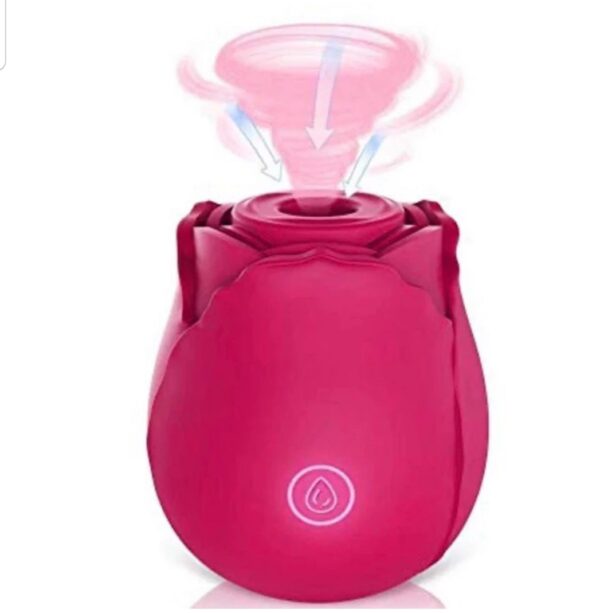 Succionador forma rosa