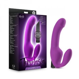 Cyrus vibrating strapless strap on