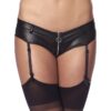Shorts con liguero y cremallera 1525