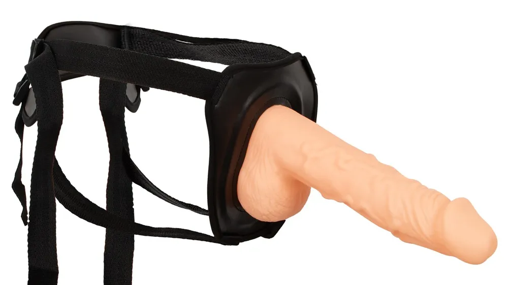 Erection assistant hollow strap on