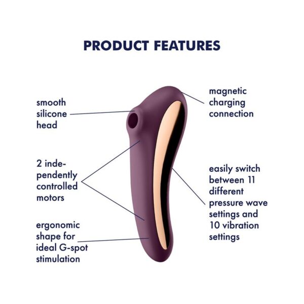 Succionador y vibrador Dual kiss - Imagen 4