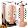 Realistico vibrador y rotador con mando Magnus 3.0