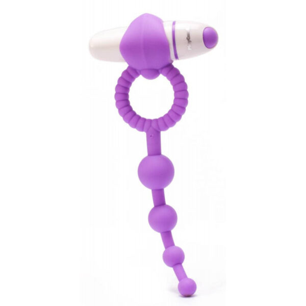 Anillo vibrador con tira anal