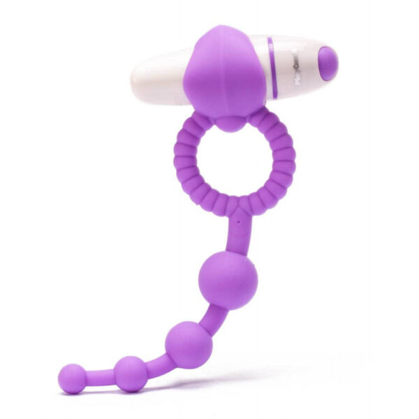 Anillo vibrador con tira anal - Imagen 3