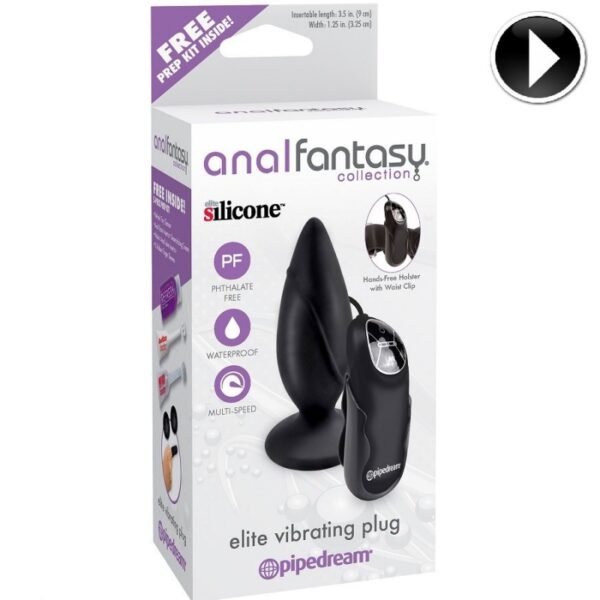 Plug anal con vibrador y ventosa - Imagen 3