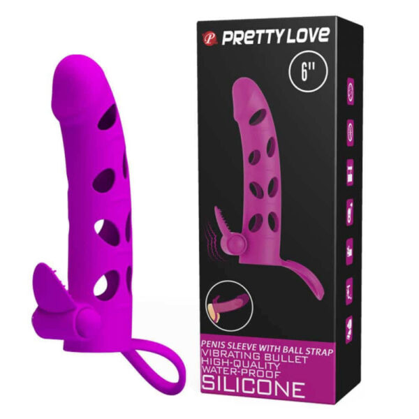 Funda pene con bala vibradora - Imagen 3