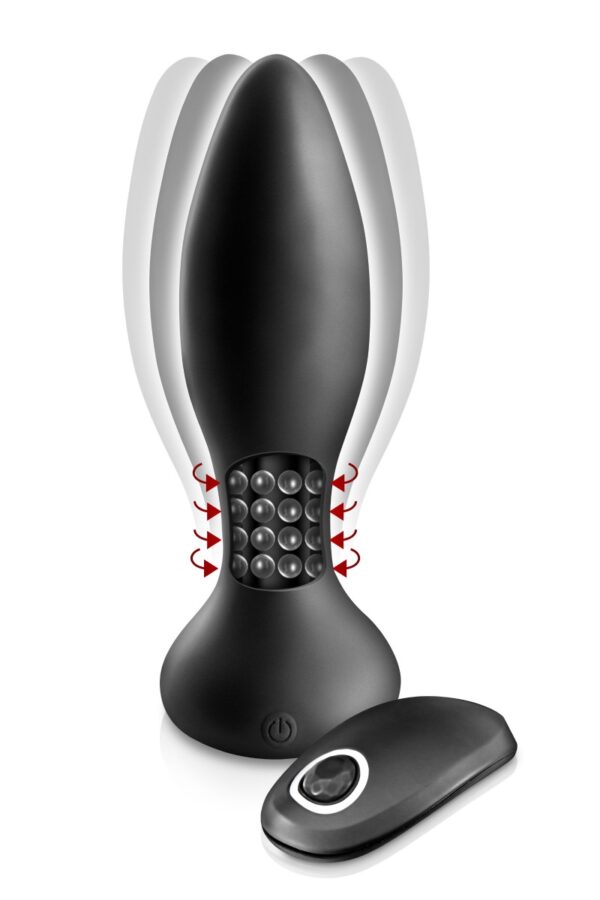 Plug anal rotador con mando