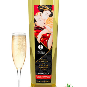 Aceite de masaje Romance fresas con cava