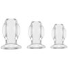 Juego 3 tapones anales Crystal twins