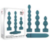Kit 3 plugs vibrating bumpy bead set