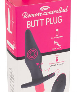 Plug anal recargable con mando