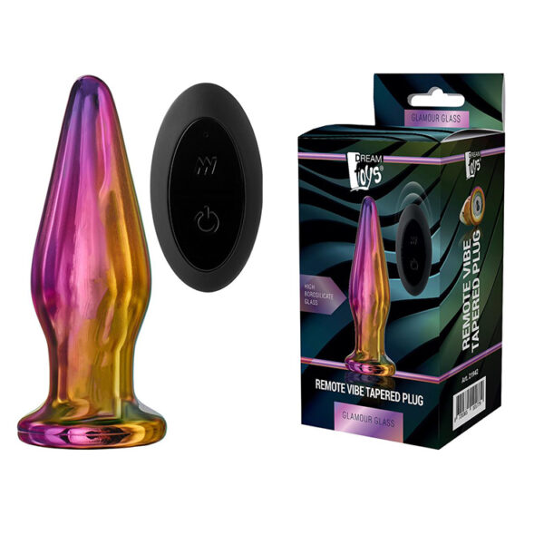 Plug glamour glass con control remoto vibe tappered