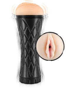 Realistic vaginal masturbator con vibración