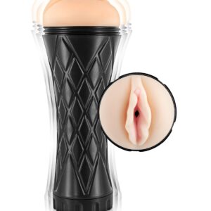 Realistic vaginal masturbator con vibración