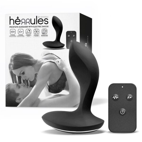 Plug anal vibrador y electro shock Herrcules