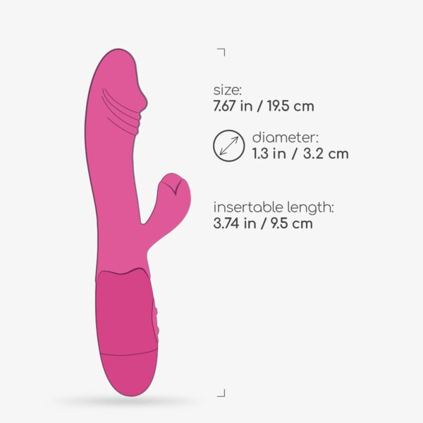 Rabbit recargable Blossoms con lubricante de cannabis - Imagen 4