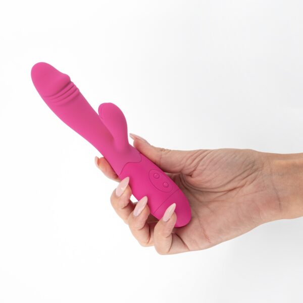 Rabbit recargable Blossoms con lubricante de cannabis - Imagen 6