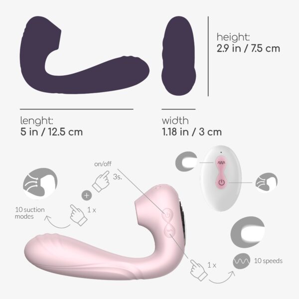 Succionador y vibrador con mando - Imagen 5